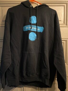 Ed Sheeran ÷ Tour Black Hoodie with Blue Logo